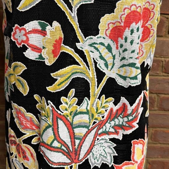 Entro Floral V-Neck Sleeveless Overlay Dress Size Large NEW - Picture 3 of 8